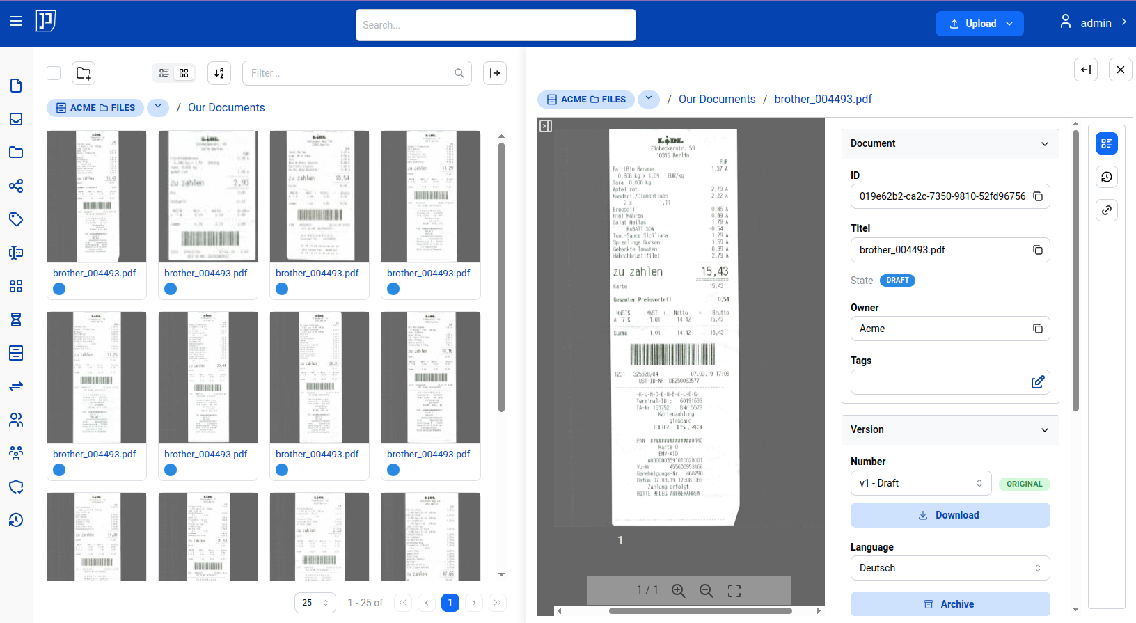 Papermerge DMS screenshot 3